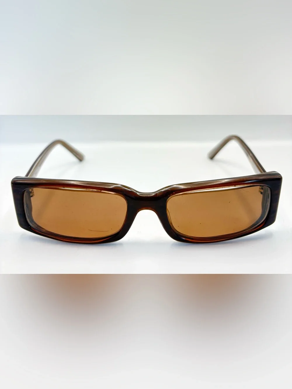 Guess Brown Oval Sunglasses Frames Only